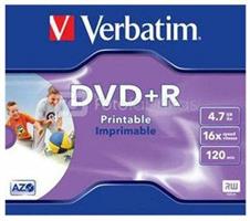 DVD+R 4.7GB PRINTABLE JEWEL